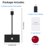 Mcbazel Android Auto Wireless Converter Adapter for Android-Black