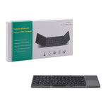 Upgrade Foldable Wireless Keyboard with Touchpad for Tablet/Mobile Phone/PC-Gray(B033 Plus)