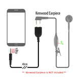 Surecom 3.5mm Kenwood Earpiece Adaptor for Cellphone to Walkie-Talkie (8-090+8-068) (8-068B)