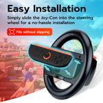 Mcbazel DOBE Steering Wheels for Nintendo Switch 2 Joy-Con Controllers-Black(TNS-3196)