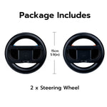 Mcbazel DOBE Steering Wheels for Nintendo Switch 2 Joy-Con Controllers-Black(TNS-3196)