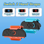 Mcbazel DOBE Adjustable Hand Straps for Nintendo Switch 2 Joy-Con Controllers-Orange&Blue(TNS-3180)