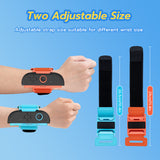 Mcbazel DOBE Adjustable Hand Straps for Nintendo Switch 2 Joy-Con Controllers-Orange&Blue(TNS-3180)