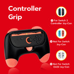 Mcbazel DOBE Left & Right Controller Grip for Nintendo Switch 2 Joy-Con Controllers-Black(TNS-3163)