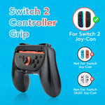 Mcbazel DOBE Controller Grips for Nintendo Switch 2 Joy-Con Controllers-Black(TNS-3162)