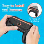 Mcbazel DOBE Controller Grips for Nintendo Switch 2 Joy-Con Controllers-Black(TNS-3162)