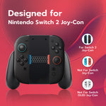 Mcbazel DOBE Horn-shaped Controller Grip for Nintendo Switch 2 Joy-con Controllers-Black(TNS-3177B)