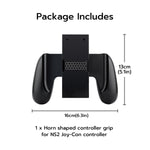 Mcbazel DOBE Horn-shaped Controller Grip for Nintendo Switch 2 Joy-con Controllers-Black(TNS-3177B)