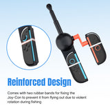 Mcbazel DOBE Fishing Rod for Nintendo Switch/NS2 Joy-con Controllers-Black