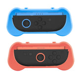 Mcbazel JYS Controller Grip with Game Card Storage for Nintendo Switch 2 Joy-con Controllers-Blue&Orange(JYS-NS2263)