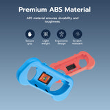 Mcbazel JYS Controller Grip with Game Card Storage for Nintendo Switch 2 Joy-con Controllers-Blue&Orange(JYS-NS2263)