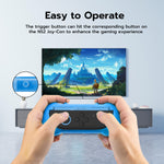 Mcbazel JYS Controller Grip with Game Card Storage for Nintendo Switch 2 Joy-con Controllers-Blue&Orange(JYS-NS2263)