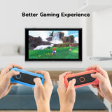 Mcbazel JYS Controller Grip with Game Card Storage for Nintendo Switch 2 Joy-con Controllers-Blue&Orange(JYS-NS2263)