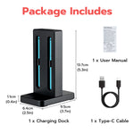 Mcbazel DOBE Charging Dock for Nintendo Switch 2 Joy-Con Controllers-Black(TNS-3192B)