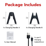 Mcbazel DOBE Charging Grip for Nintendo Switch 2 Joy-Con Controllers-Black(TNS-3156)