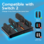 Mcbazel DOBE RGB Charging Dock for NS2 Joy-Con Controllers-Black