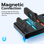 Mcbazel DOBE RGB Charging Dock for NS2 Joy-Con Controllers-Black