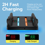 Mcbazel DOBE RGB Charging Dock for NS2 Joy-Con Controllers-Black
