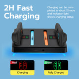 Mcbazel DOBE RGB Charging Dock for NS2 Joy-Con Controllers-Black