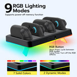 Mcbazel DOBE RGB Charging Dock for NS2 Joy-Con Controllers-Black