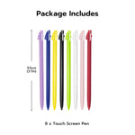 Mcbazel 8 in 1 Nintendo 3DSXL 3DSLL Touch Screen Stylus Pen-Eight Colors