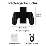 Mcbazel DOBE Controller Grip with Charging Function for Nintendo Switch 2 -Black(TNS-3177)