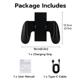 Mcbazel DOBE Controller Grip with Charging Function for Nintendo Switch 2 -Black(TNS-3177)