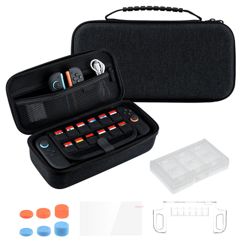 Mcbazel DOBE 10 Pieces Storage and Protection Kit with Game Card Case for NS2