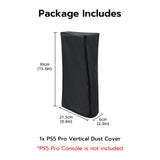 Mcbazel Dust Cover for PS5 Pro, Dust Cover Anti Scratch Protective Cover Sleeve for PS5 Pro Digital/Disc Edition Consoles – Black