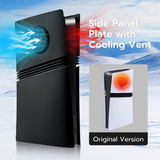 Replacement Side Panel Plate with Vent for PS5 Pro Digital Edition-Black