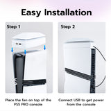 Mcbazel Upper Cooling Fan with RGB Lighting for PS5 Pro-White(SY-P5-619H)