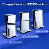 Mcbazel DOBE Mltifunctional Cooling Stand with Charging for PS5/PS5 Slim/PS5 Pro Console-White