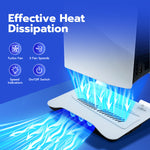Mcbazel DOBE Mltifunctional Cooling Stand with Charging for PS5/PS5 Slim/PS5 Pro Console-White