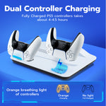 Mcbazel DOBE Mltifunctional Cooling Stand with Charging for PS5/PS5 Slim/PS5 Pro Console-White