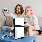 Mcbazel DOBE Mltifunctional Cooling Stand with Charging for PS5/PS5 Slim/PS5 Pro Console-White