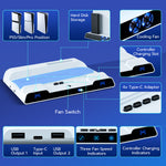 DOBE Multifunctional Cooling Fan For PS5/PS5slim/PS5 Pro-White(TP5-0599B)