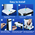 DOBE Multifunctional Cooling Fan For PS5/PS5slim/PS5 Pro-White(TP5-0599B)