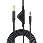 2M Audio Extension Cable with Volume Control for Logitech Astro A10/A30/A40 Gaming Headset - Black
