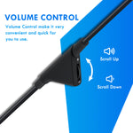 2M Audio Extension Cable with Volume Control for Logitech Astro A10/A30/A40 Gaming Headset - Black