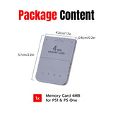 4MB Memory Card for PS1 & PS One#
