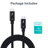 1 Meter Thunderbolt 4.0 USB-C Cable