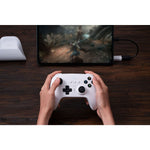 8Bitdo Ultimate 2.4G Wireless Controller with Charging Dock for Windows PC/Android/Raspberry Pi - White (81HA01)