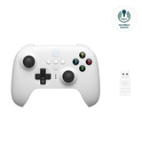 8Bitdo Ultimate 2.4G Wireless Controller with Charging Dock for Windows PC/Android/iOS - Hall Edition/White (81HA07)