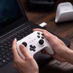8Bitdo Ultimate 2.4G Wireless Controller with Charging Dock for Windows PC/Android/iOS - Hall Edition/White (81HA07)
