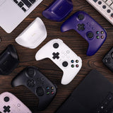 8Bitdo Ultimate 2.4G Wireless Controller with Charging Dock for Windows PC/Android/iOS - Hall Edition/White (81HA07)