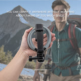 Magnetic Adjustable Neck Phone Holder for Mobile Phone/GoPro/DJI-Gray(S7Pro)
