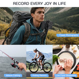Magnetic Adjustable Neck Phone Holder for Mobile Phone/GoPro/DJI-Gray(S7Pro)
