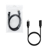 Mcbazel Thunderbolt 5 Silver-plated Coaxial Male to Female Extension Cable (0.8m-120Gbps Rate)
