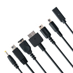Mcbazel 6 in 1 Charging Cable For PSP/WII U/GBA SP/PSVITA1000/3DS/NDSL -Black