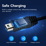Mcbazel 6 in 1 Charging Cable For PSP/WII U/GBA SP/PSVITA1000/3DS/NDSL -Black